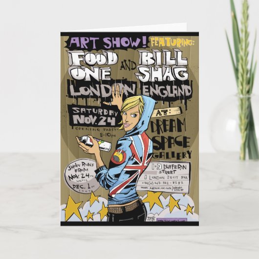 ロンドンの挨拶状 カード (正面)