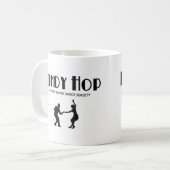 ロンドンの振動ダンスの社会のLindyホツプのマグ コーヒーマグカップ (正面左)
