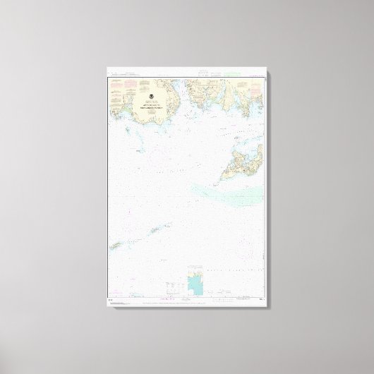 ロンドンの新しい港湾図への航海の取組 キャンバスプリント (正面)