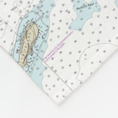 ロンドンの新しい港湾図への航海の取組 フリースブランケット (角)