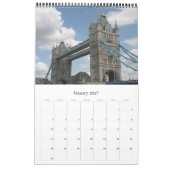 ロンドンの旅 カレンダー (1月 2027)