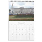 ロンドンの旅 カレンダー (2月 2027)
