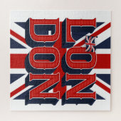 ロンドンの旗のパズル(20x20) ジグソーパズル (横)