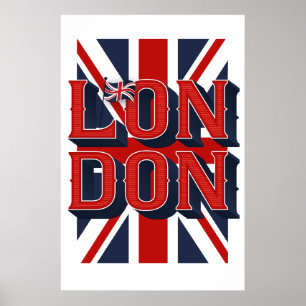 ロンドンの旗ポスター(24x36) ポスター