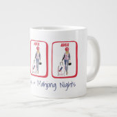 ロンドンの日々と麻雀の夜 / 麻雀ギフト ジャンボコーヒーマグカップ (正面右)