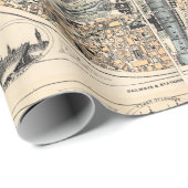 ロンドンの旧地図 ラッピングペーパー (ロールコーナー)