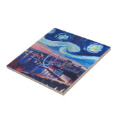 ロンドンの星明かりの夜 タイル (側面)