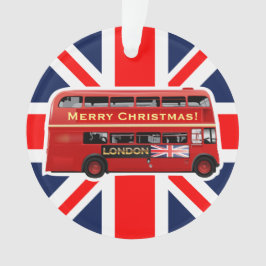 ロンドンの有名で赤いバス オーナメント