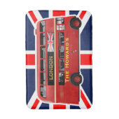 ロンドンの有名な赤いバス バスマット (正面縦)