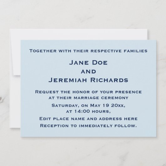 ロンドンの有名な赤バス 招待状 (裏面)