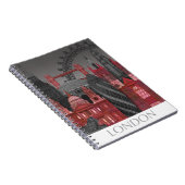 ロンドンの標高バイナイト – 赤 ノートブック (右側)