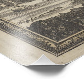 ロンドンの正確な調査とレイアウト フォトプリント            (角)