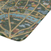 ロンドンの毎日の電信写真の地図 カッティングボード (角)