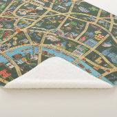 ロンドンの毎日の電信写真の地図 シェルパブランケット (3/4)