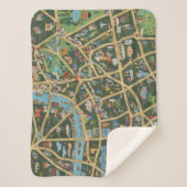 ロンドンの毎日の電信写真の地図 シェルパブランケット (正面)