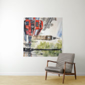 ロンドンの水彩画 タペストリー (インサイチュ(横))