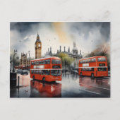 ロンドンの水彩画 ポストカード (正面)