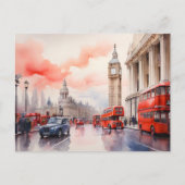 ロンドンの水彩画 ポストカード (正面)