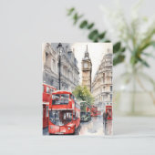 ロンドンの水彩画 ポストカード (スタンド正面)