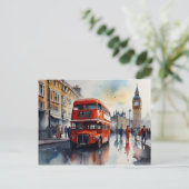 ロンドンの水彩画 ポストカード (スタンド正面)