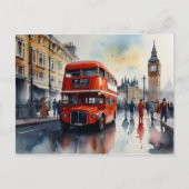 ロンドンの水彩画 ポストカード (正面)