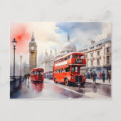 ロンドンの水彩画 ポストカード (正面)