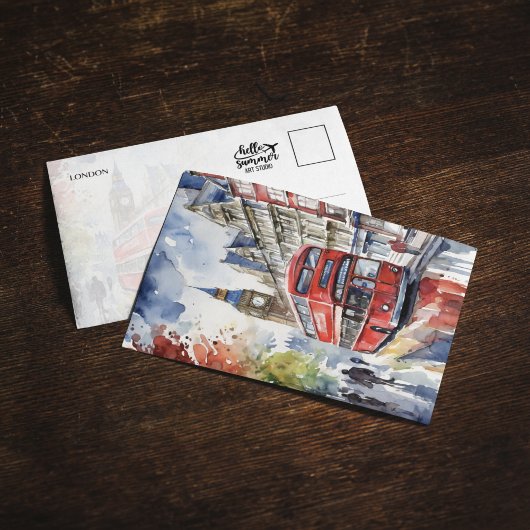 ロンドンの水彩画 招待状