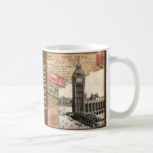 ロンドンの消印 コーヒーマグカップ