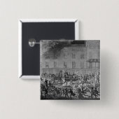 ロンドンの消防車 缶バッジ (正面&裏面)