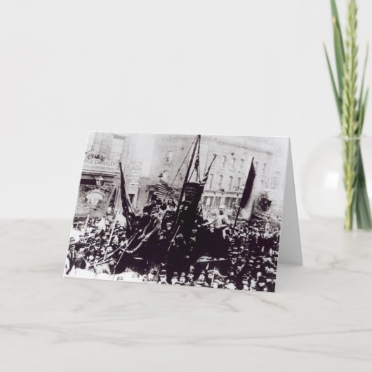 ロンドンの港湾スト、1889 2 カード (正面)