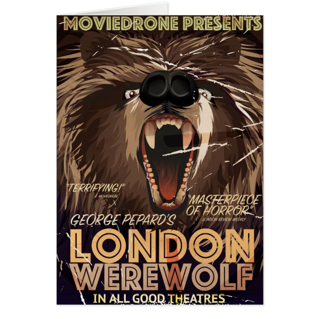 ロンドンの狼男ヴィンテージ映画ポスター (正面)