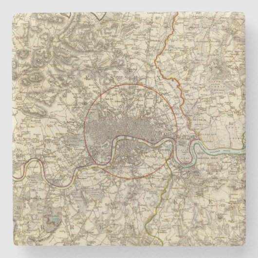 ロンドンの環境 ストーンコースター (正面)