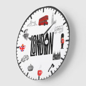 ロンドンの画像の壁時計 ラージ壁時計 (傾斜)