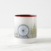 ロンドンの画像的なマグ ツートーンマグカップ (中央)