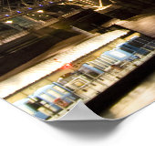 ロンドンの目と議会の夕日 ポスター (角)