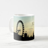 ロンドンの目のスカイラインのマグ コーヒーマグカップ (正面左)