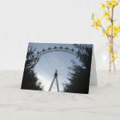 ロンドンの目の挨拶状 カード (黄色い花)