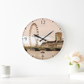 ロンドンの目の日没 ラージ壁時計 (ホーム)