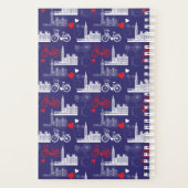 ロンドンの目印のパターン プランナー手帳 (裏面)