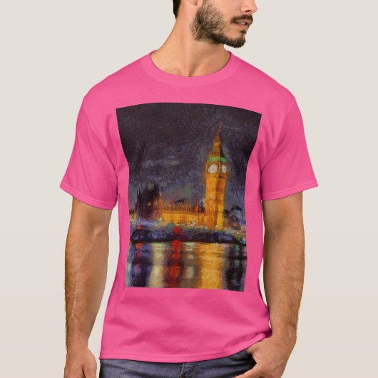 ロンドンの真夜中 Tシャツ (正面)