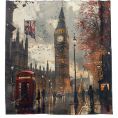 ロンドンの秋 シャワーカーテン (正面)