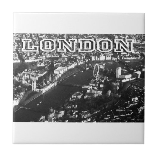 ロンドンの空中眺め タイル (正面)