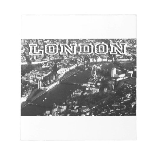 ロンドンの空中眺め ノートパッド (正面)