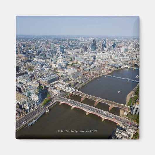 ロンドンの空中眺め マグネット (正面)