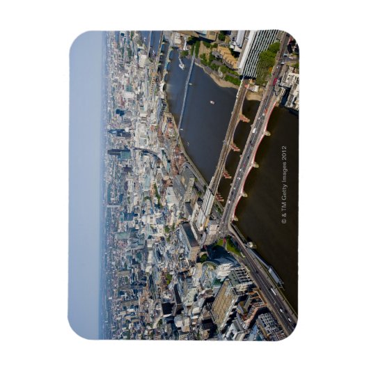 ロンドンの空中眺め マグネット (縦)