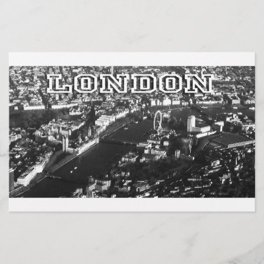 ロンドンの空中眺め 便箋 (正面)