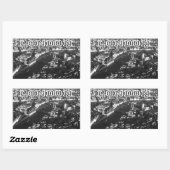 ロンドンの空中眺め 長方形シール (シート)