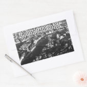 ロンドンの空中眺め 長方形シール (封筒)