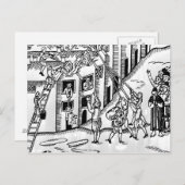 ロンドンの素晴らしい火の間の消火 ポストカード (正面/裏面)