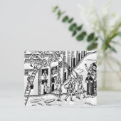 ロンドンの素晴らしい火の間の消火 ポストカード (スタンド正面)